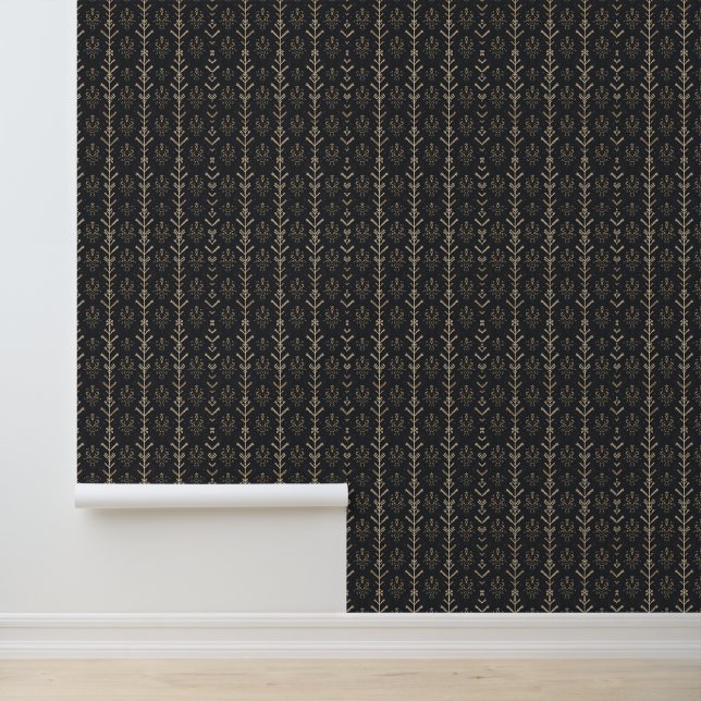 Scandinavisch geïnspireerd geometrisch patroon behang (Applicatie)