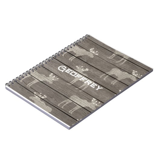 Scandinavisch geïnspireerd notitieboek. Bewerkbare Notitieboek (Linkerzijde)