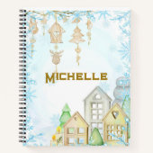 Scandinavisch geïnspireerd notitieboek. Bewerkbare Notitieboek (Voorkant)