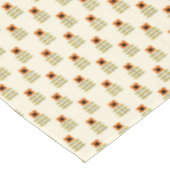 Scandinavisch geïnspireerd Oranje Floral Pattern Tafelkleed (Gekanteld)