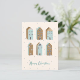 Scandinavisch geïnspireerd Xmas briefkaart. bewerk Feestdagenkaart