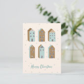 Scandinavisch geïnspireerd Xmas briefkaart. bewerk Feestdagenkaart (Staand voorkant)