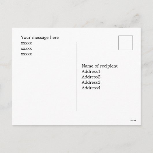 Scandinavisch geïnspireerd Xmas briefkaart. bewerk Feestdagenkaart (Achterkant)