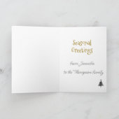 Scandinavisch geïnspireerde kerstkaart. Bewerkbaar Feestdagen Kaart (Binnen)