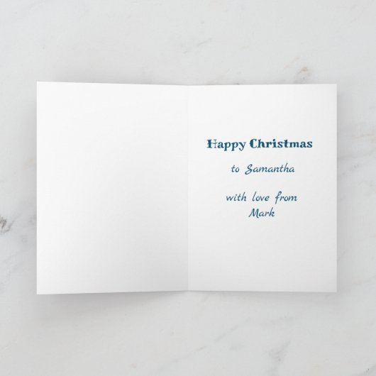 Scandinavisch geïnspireerde kerstkaart. Hygge bewe Feestdagen Kaart (Binnen)