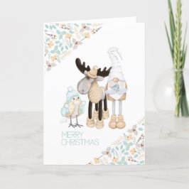 Scandinavisch geïnspireerde kerstkaart. Hygge Bewe Feestdagen Kaart