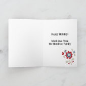 Scandinavisch geïnspireerde kerstkaart. Hygge Bewe Feestdagen Kaart (Binnen)