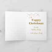 Scandinavisch geïnspireerde kerstkaart. Hygge Bewe Feestdagen Kaart (Binnen)