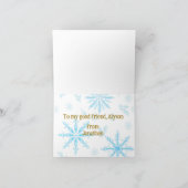 Scandinavisch geïnspireerde kerstkaart. Hygge bewe Feestdagen Kaart (Binnen)