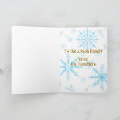 Scandinavisch geïnspireerde kerstkaart. Hygge Bewe Feestdagen Kaart (Binnen)