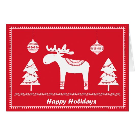 Scandinavisch geïnspireerde vakantiepas. bewerkbaa (Voorkant Horizontaal)