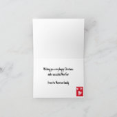 Scandinavisch geïnspireerde vakantiepas. bewerkbaa feestdagen kaart (Binnen)