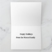 Scandinavisch geïnspireerde vakantiepas. Bewerkbar Bedankkaart (Binnen)