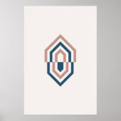 Scandinavisch Geometric Diamond Art Poster (Voorkant)