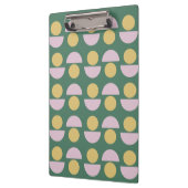 Scandinavisch geometric Floral Pattern in Green Klembord (Links)