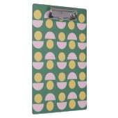 Scandinavisch geometric Floral Pattern in Green Klembord (Rechts)