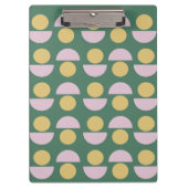 Scandinavisch geometric Floral Pattern in Green Klembord (Voorkant)