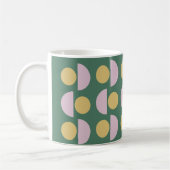 Scandinavisch geometric Floral Pattern in Green Koffiemok (Links)