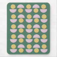 Scandinavisch geometric Floral Pattern in Green