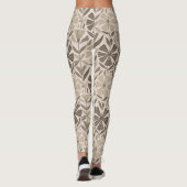 Scandinavisch geometrisch bloemmotive leggings (Achterkant)