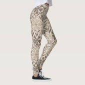 Scandinavisch geometrisch bloemmotive leggings (Rechts)