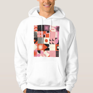 Scandinavisch geometrisch: kleurrijk kunstwerkpatr hoodie