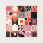 Scandinavisch geometrisch: kleurrijk kunstwerkpatr wandkleed (Voorkant (horizontaal))