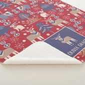 Scandinavisch gepersonaliseerd noords patroon sherpa deken (3/4)