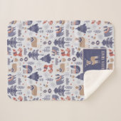 Scandinavisch gepersonaliseerd noords patroon sherpa deken (Voorkant (horizontaal))