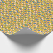 Scandinavisch gestileerd bloemenpatroon cadeaupapier (Hoek)