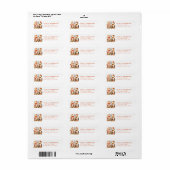 Scandinavisch herfst retouradreslabel etiket (Full Sheet)