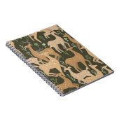 Scandinavisch hertenbos behang notitieboek (Rechterzijde)