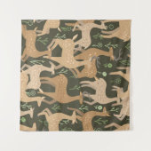Scandinavisch hertenbos behang wandkleed (Voorkant (horizontaal))