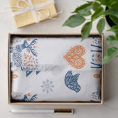 Scandinavisch hertenkerstfeest tissuepapier (Geschenk)