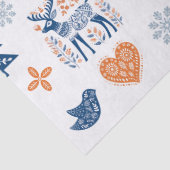 Scandinavisch hertenkerstfeest tissuepapier (Detail)