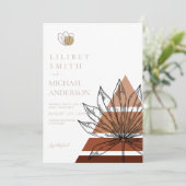 Scandinavisch Japandi Modern Abstract Data opslaan Kaart (Staand voorkant)