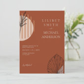 Scandinavisch Japandi Modern Abstract Data te Rese Kaart (Staand voorkant)