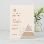 Scandinavisch Japandi Modern Abstract Data te Rese Kaart (Staand voorkant)