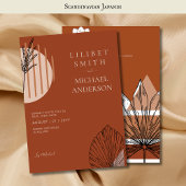 Scandinavisch Japandi Modern Abstract Data te Rese Kaart