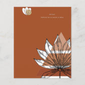 Scandinavisch Japandi Modern Abstract Save Dates Flyer (Achterkant)