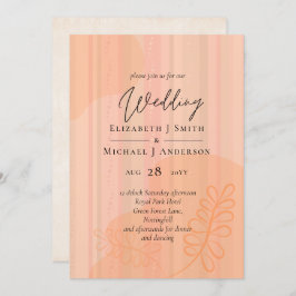 Scandinavisch Japandi Modern Abstract Trouwen