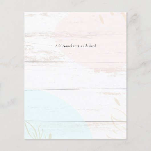 Scandinavisch Japandi Modern Abstract Trouwen (Achterkant)