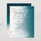 Scandinavisch Japandi Modern Abstract Trouwen (Voorkant / Achterkant)