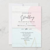 Scandinavisch Japandi Modern Abstract Trouwen (Voorkant)