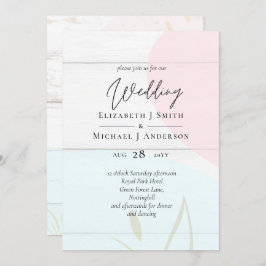 Scandinavisch Japandi Modern Abstract Trouwen