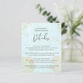 Scandinavisch Japandi Modern Abstract Trouwen (Staand voorkant)