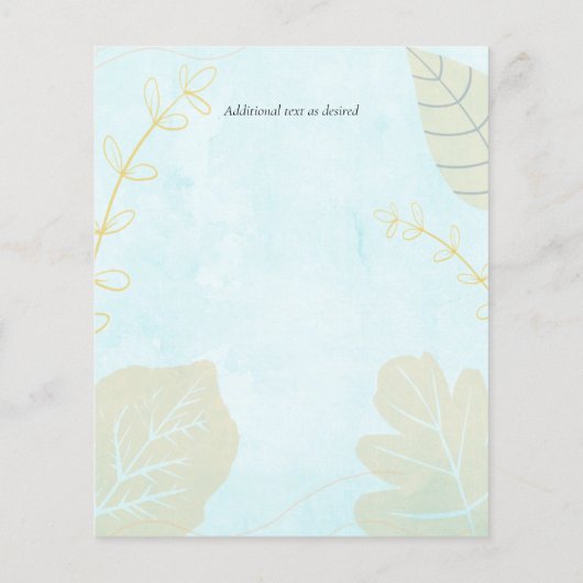 Scandinavisch Japandi Modern Abstract Trouwen (Achterkant)