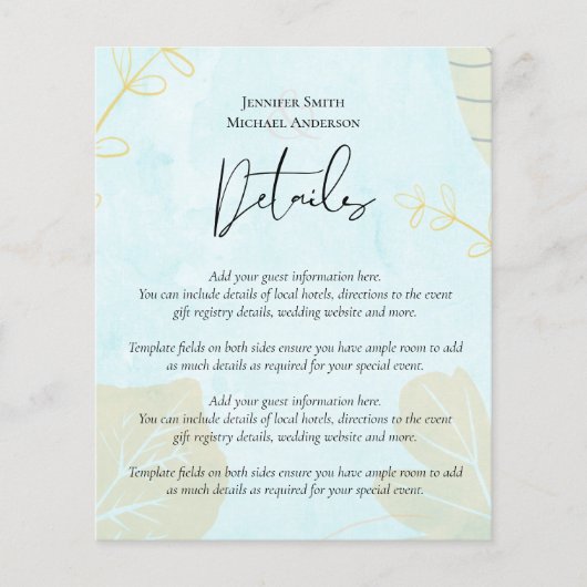 Scandinavisch Japandi Modern Abstract Trouwen (Voorkant)