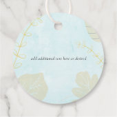 Scandinavisch Japandi Modern Abstract Trouwen Bedankjes Labels (Achterkant)