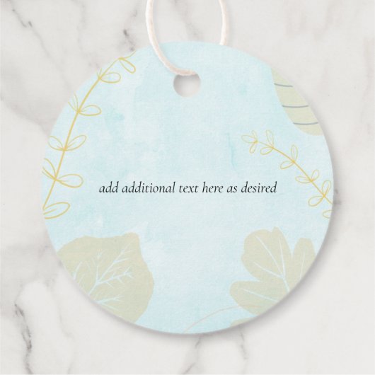 Scandinavisch Japandi Modern Abstract Trouwen Bedankjes Labels (Achterkant)